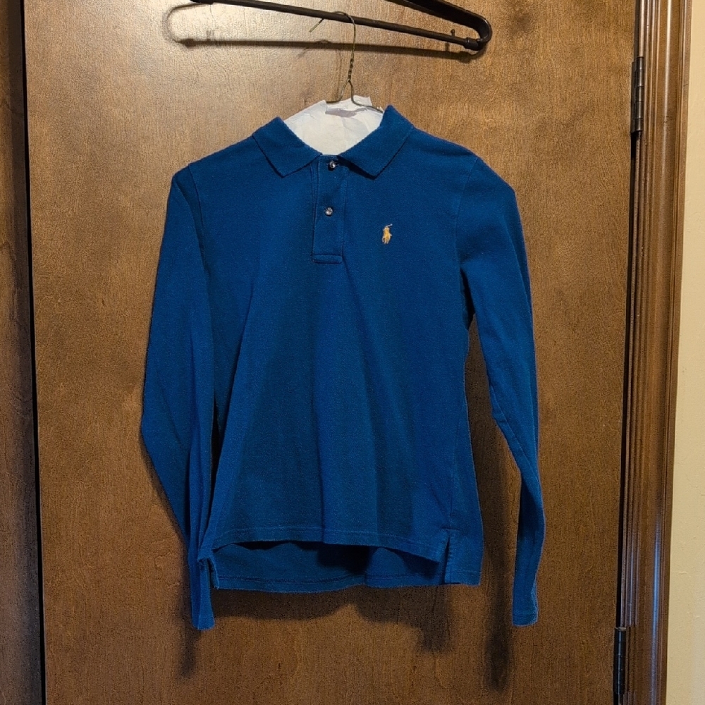 Blue Polo Kids Long Sleeve Shirt